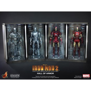 Iron Man 2 Diorama 1/6 Hall of Armor 4 pieces set 34 cm